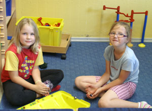 Spielen in der Bastelecke